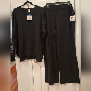 Anne Klein Black 2 Peice Set